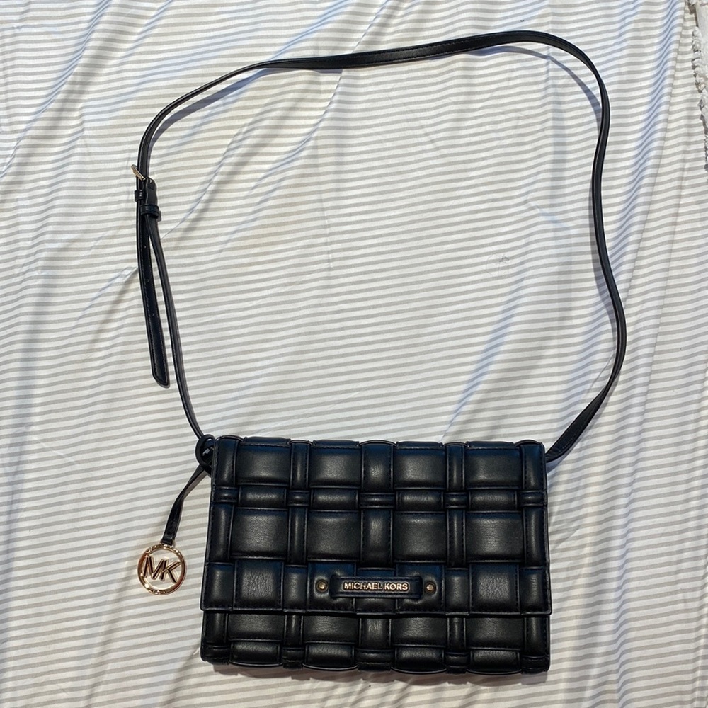Michael Kors leather black crossbody